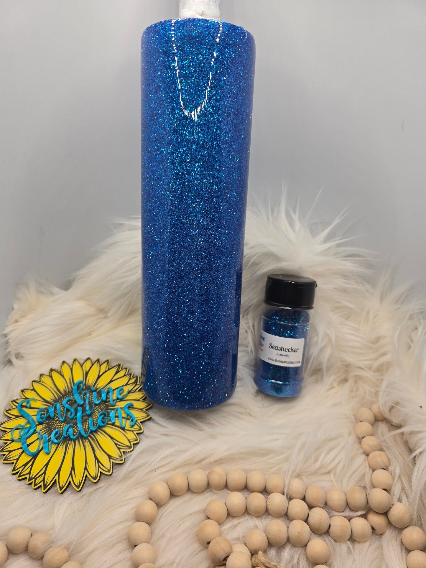 Live Hydrodipping base 9/03/26  11am cst- 35oz Skinny - Freedom Glitter: Seashocker