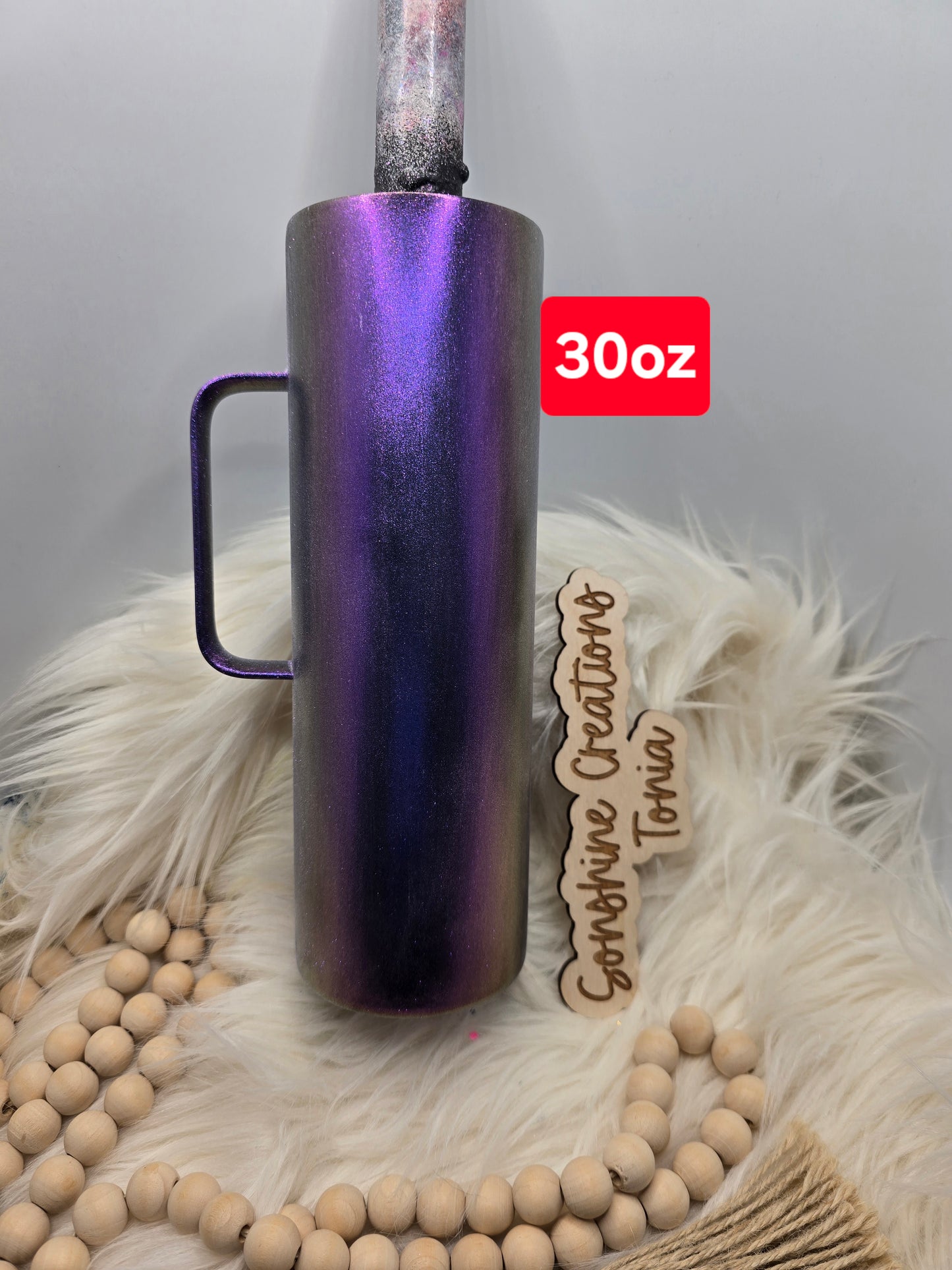 LIVE HYDRO DIP BASE 06/27/2025- 30oz Handle- Freedom mica: Calypso