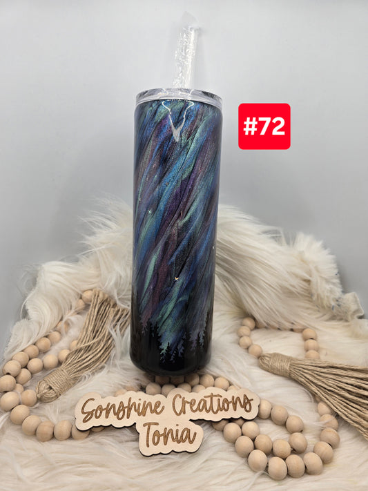 #72 Live Sale 3/15/2026 - 30oz Skinny- Northern lights