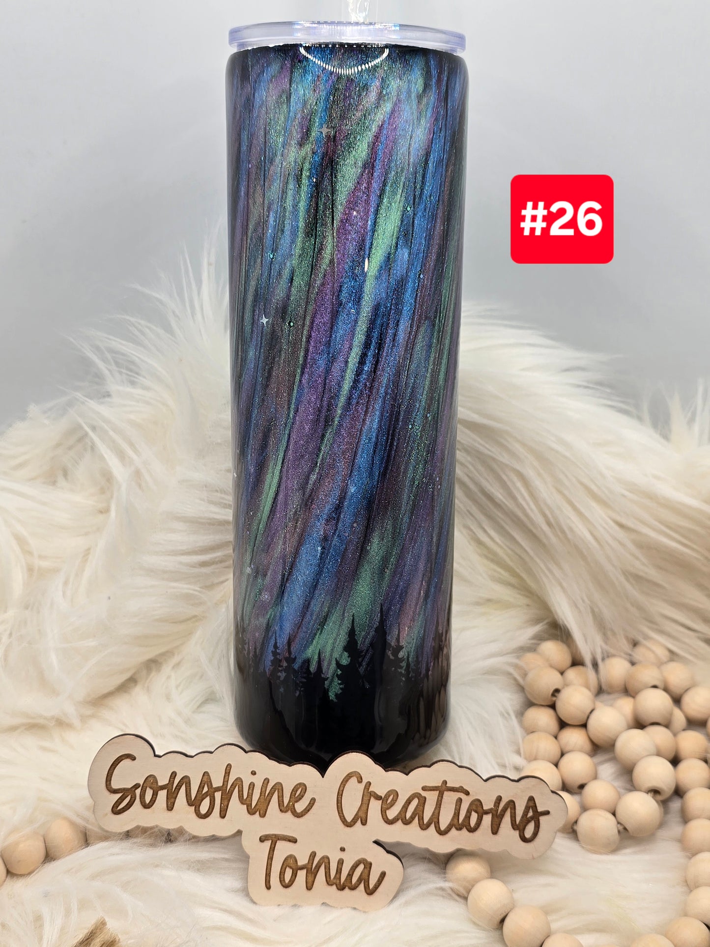 #26 Live Sale 2/01/2026 - 30oz Skinny- Northern lights