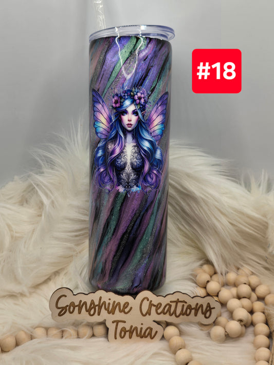 #18 Live Sale 2/01/2026 - 30oz Skinny- Purple fairy mica milkyway