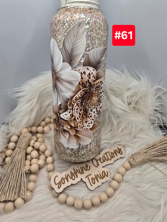 #61- Live Sale 09/14/2025 - 40 oz. Hydro: Nude Leopard Flowers Inspiration