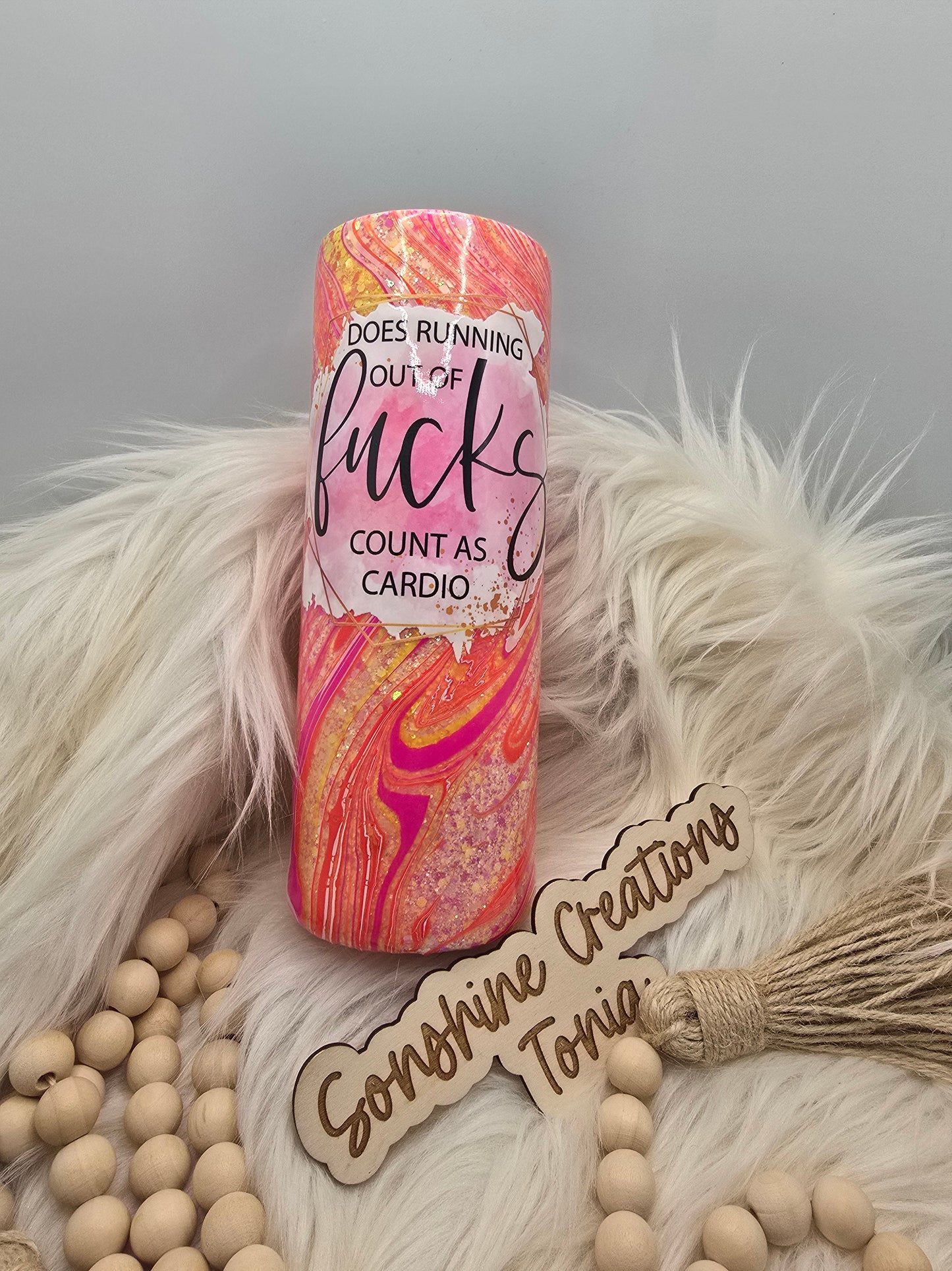 20oz duo: Hydrdip "Does running out of F***s count as cardio"