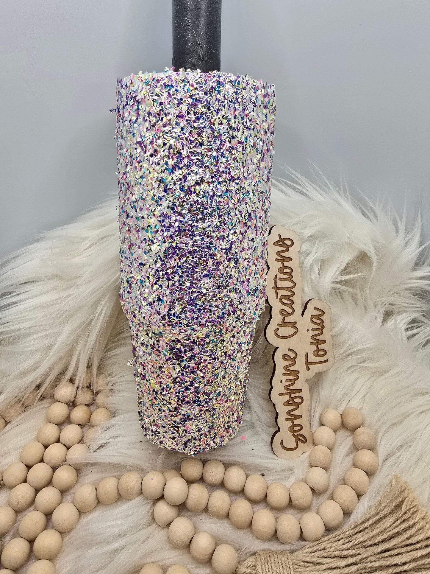 LIVE HYDRO DIP BASE 06/16/2025- 30oz Clip Mate- CBE: Bubble Glitter 13
