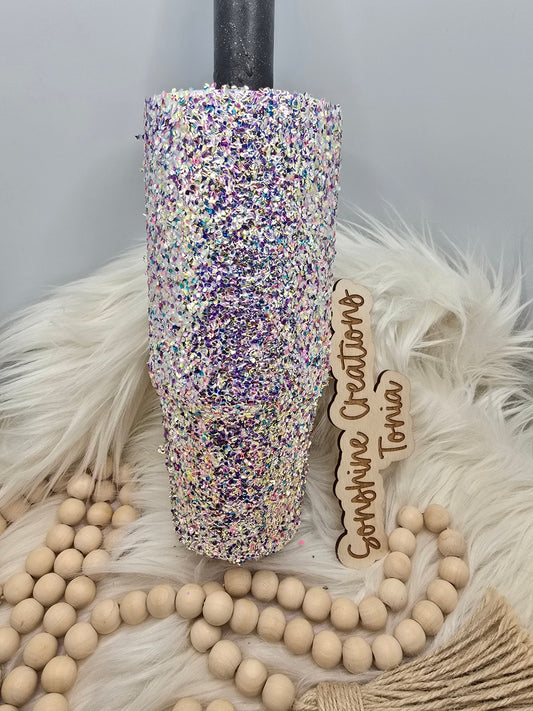 LIVE HYDRO DIP BASE 06/16/2025- 30oz Clip Mate- CBE: Bubble Glitter 13