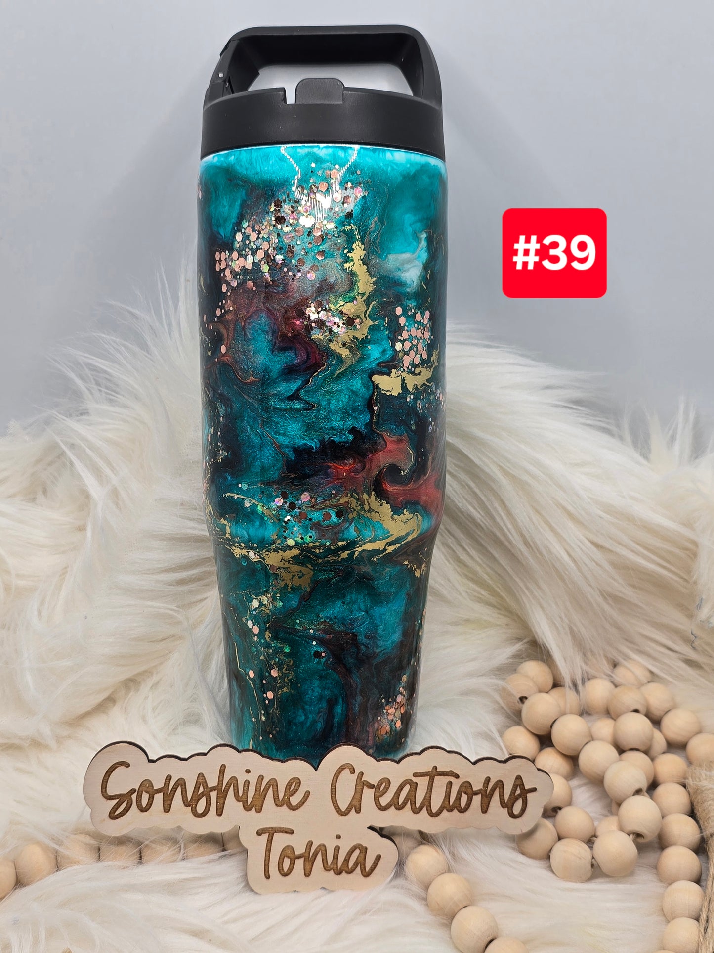 #39 Live Sale 2/01/2026 - 30oz Clipmate- Teal coral waymaker