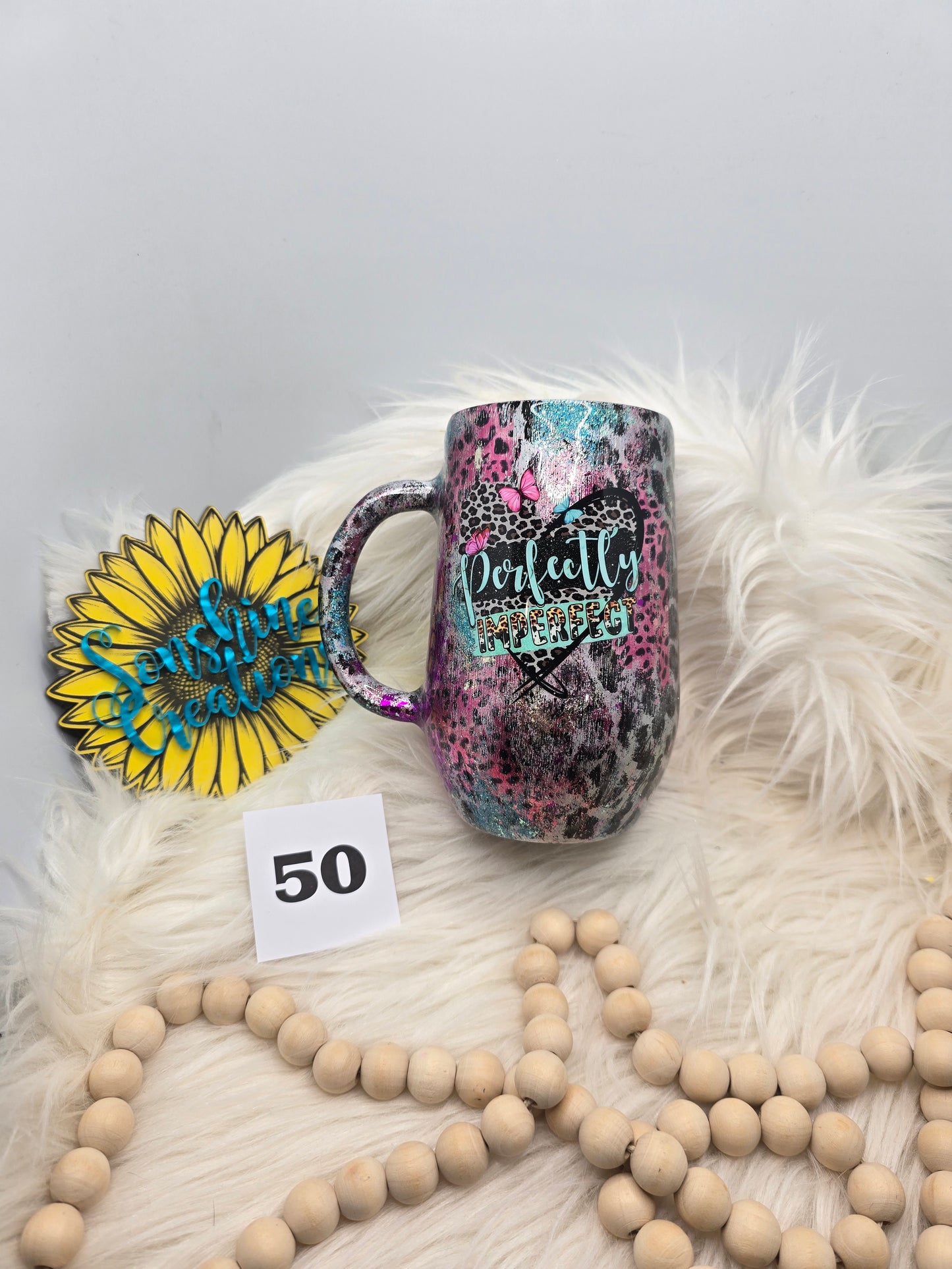 #50 - 16oz Coffee Mug - Lipstick Jungle with Perfectly Imperfect