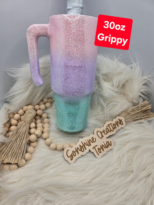 09/03/25  10am cst live- Custom Thursday- 30oz Grippy- Freedom Glitter Diamond ombre