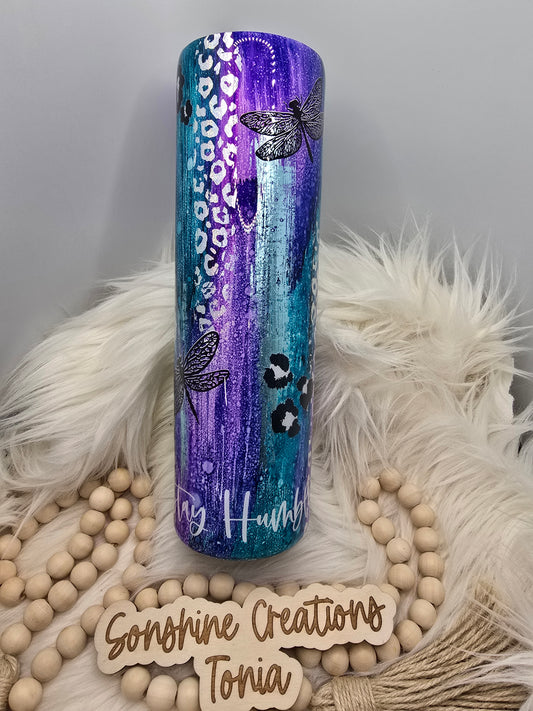 Birthday Drop 06/06/2025 -35oz Duo- Rustic Raindrop: Dragonfly "Stay Humble"