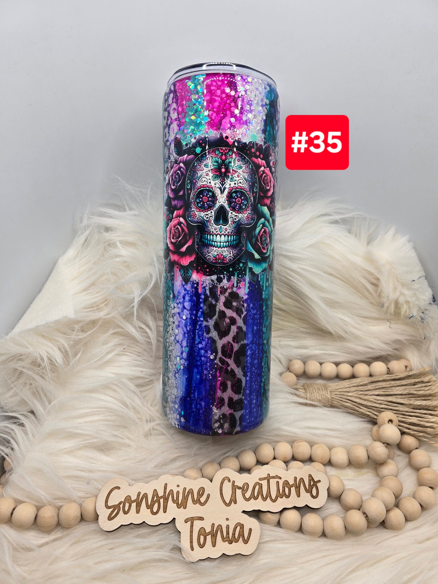 #35 Live Sale 5/03/2026 - 30oz skinny- Cheat raindrop- Skull