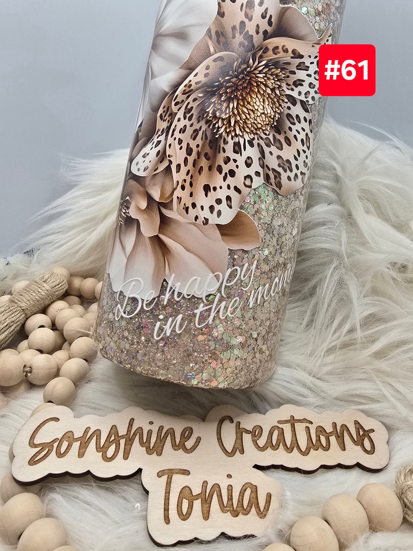 #61- Live Sale 09/14/2025 - 40 oz. Hydro: Nude Leopard Flowers Inspiration