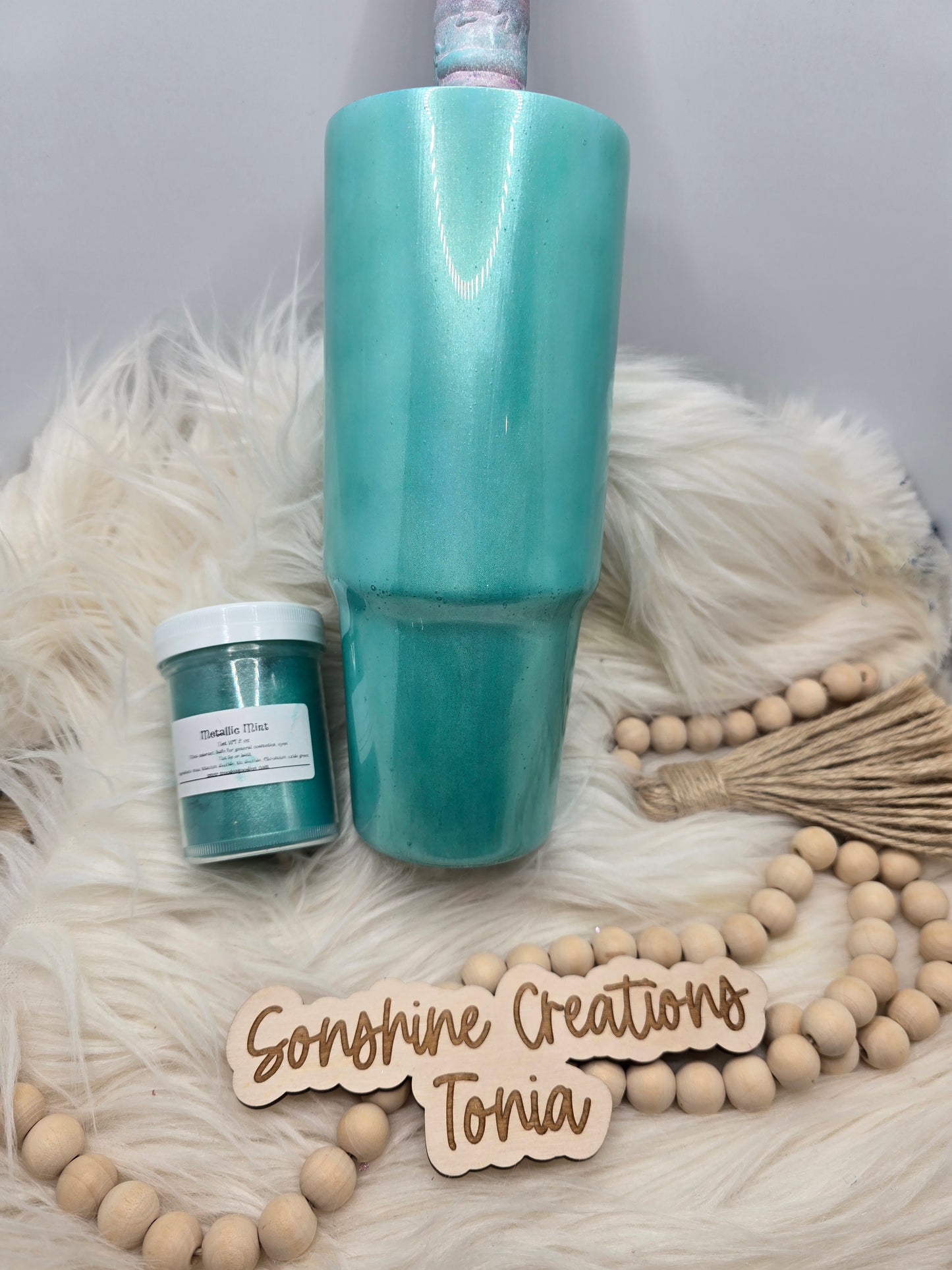 Live Hydrodipping base 5/12/26  7pm cst live- 30oz Clipmate- Woodes Goodies- Metallic Mint