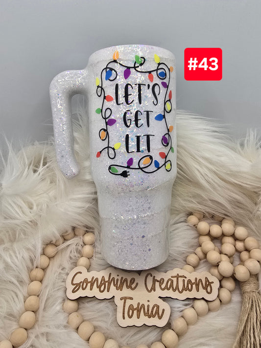#43--Live Sale 12/07/2025 - 30oz Grippy- Light up cup- Lets get lit