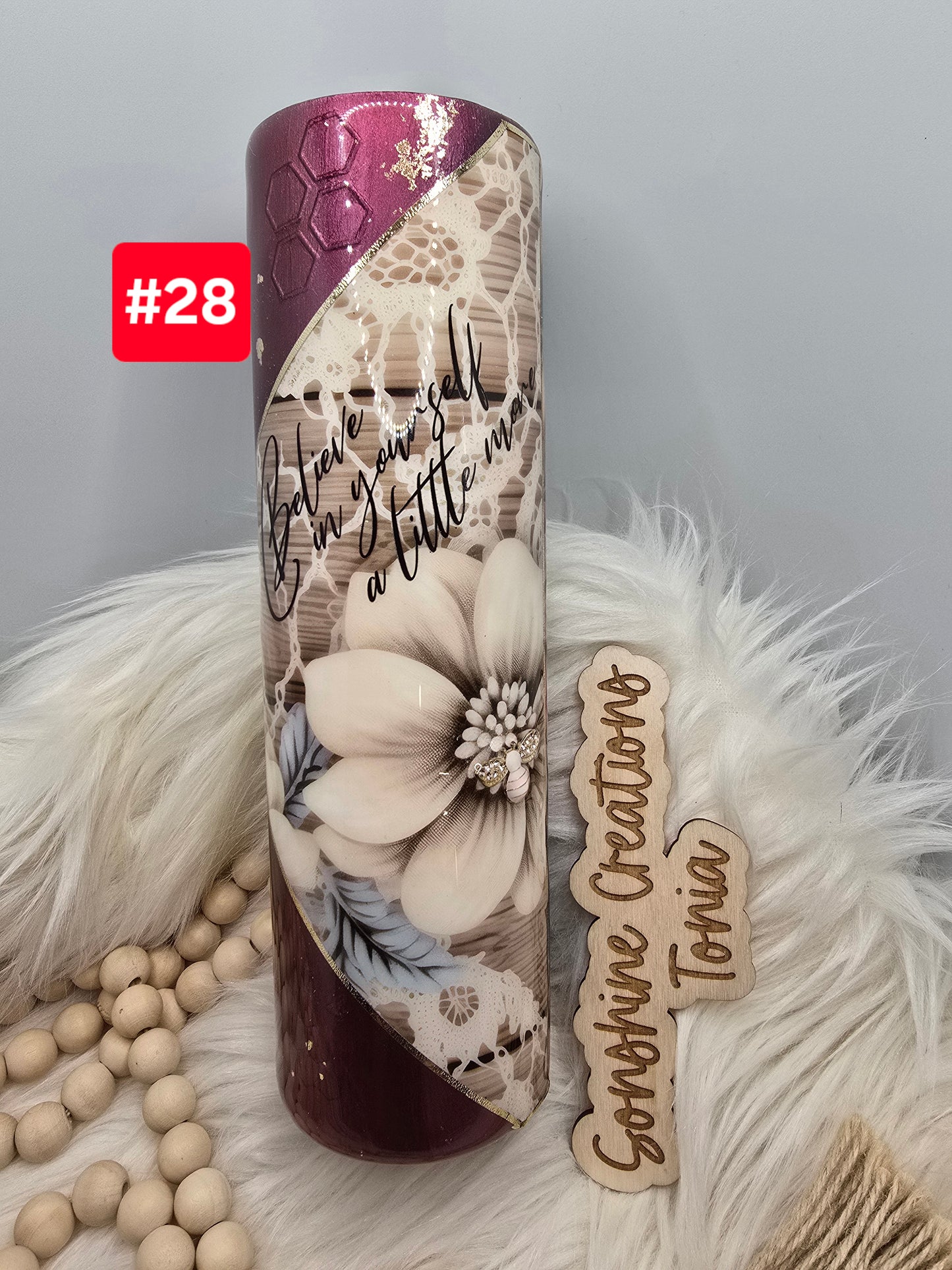 LIVE SALE 5/042025 - #28- 35oz Duo: Multimedia "Believe in yourself a little more"