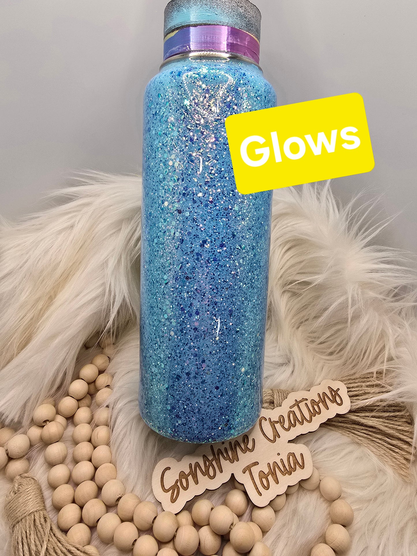 LIVE HYDRO DIP BASE 4/16/2025-  40oz Hydro sport Duo- Exclusive Ghostly Blue GLOW