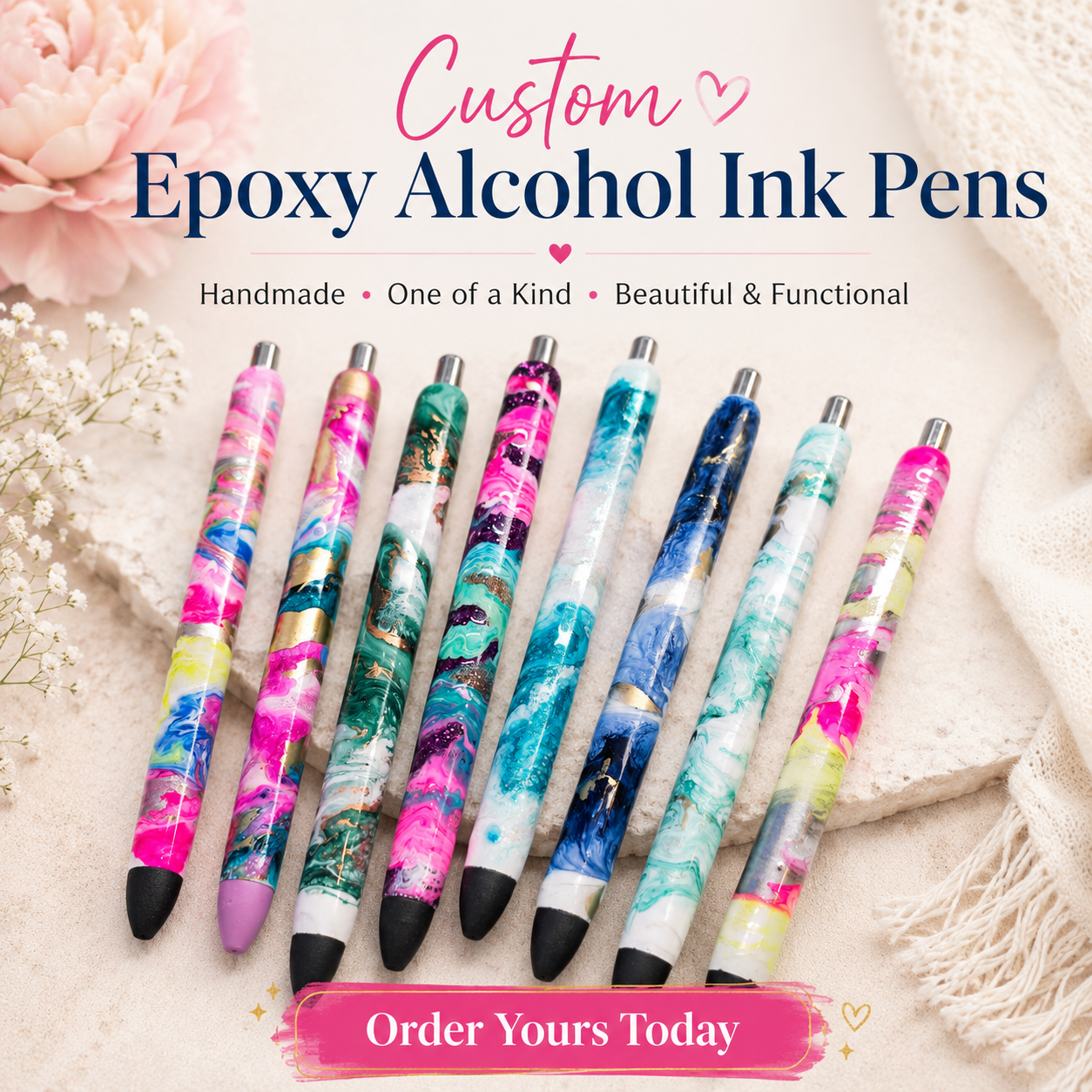 Pre- Order: Custom Alcohol ink pen