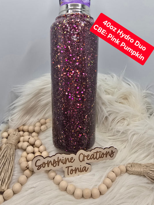 10/14/2025 7pm cst live- Custom Tuesday-  40oz Hydro Sport- CBE: Pink Pumpkin