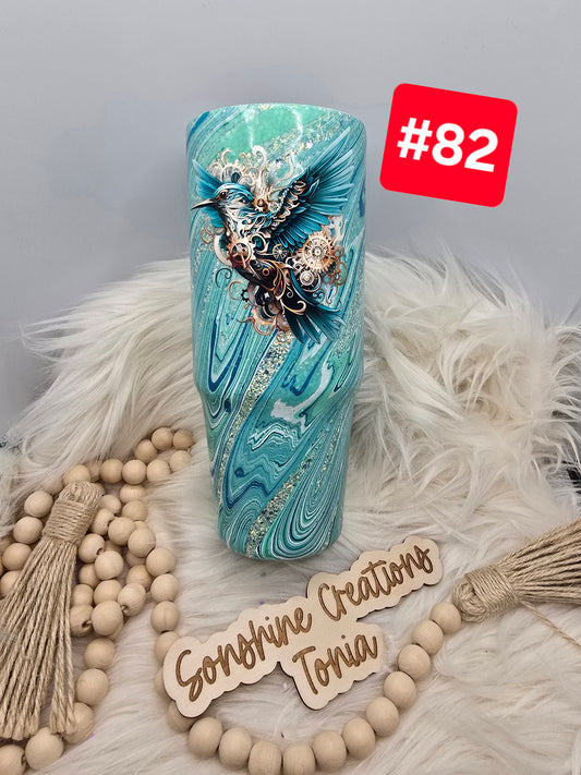#82- Live Sale 09/14/2025 - 30 oz. Clip Mate: Bravery Hydrodip- Hummingbird