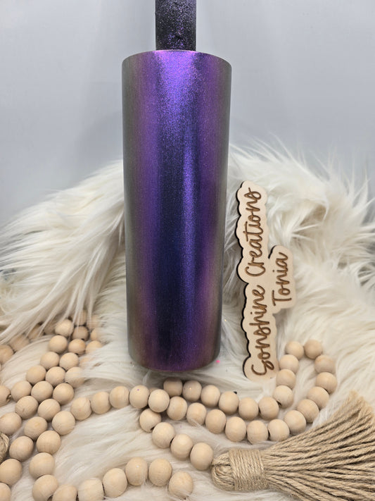 LIVE HYDRO DIP BASE 06/16/2025- 20oz Skinny- Glitter it perfect: Blue Purple shift