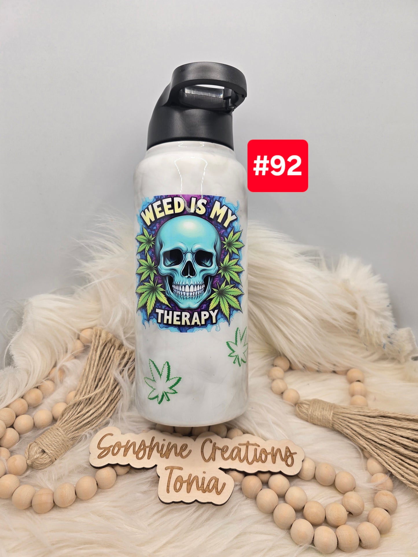#92 Live Sale 3/15/2026 - 32oz Hydro duo- 420- Weed is my therapy