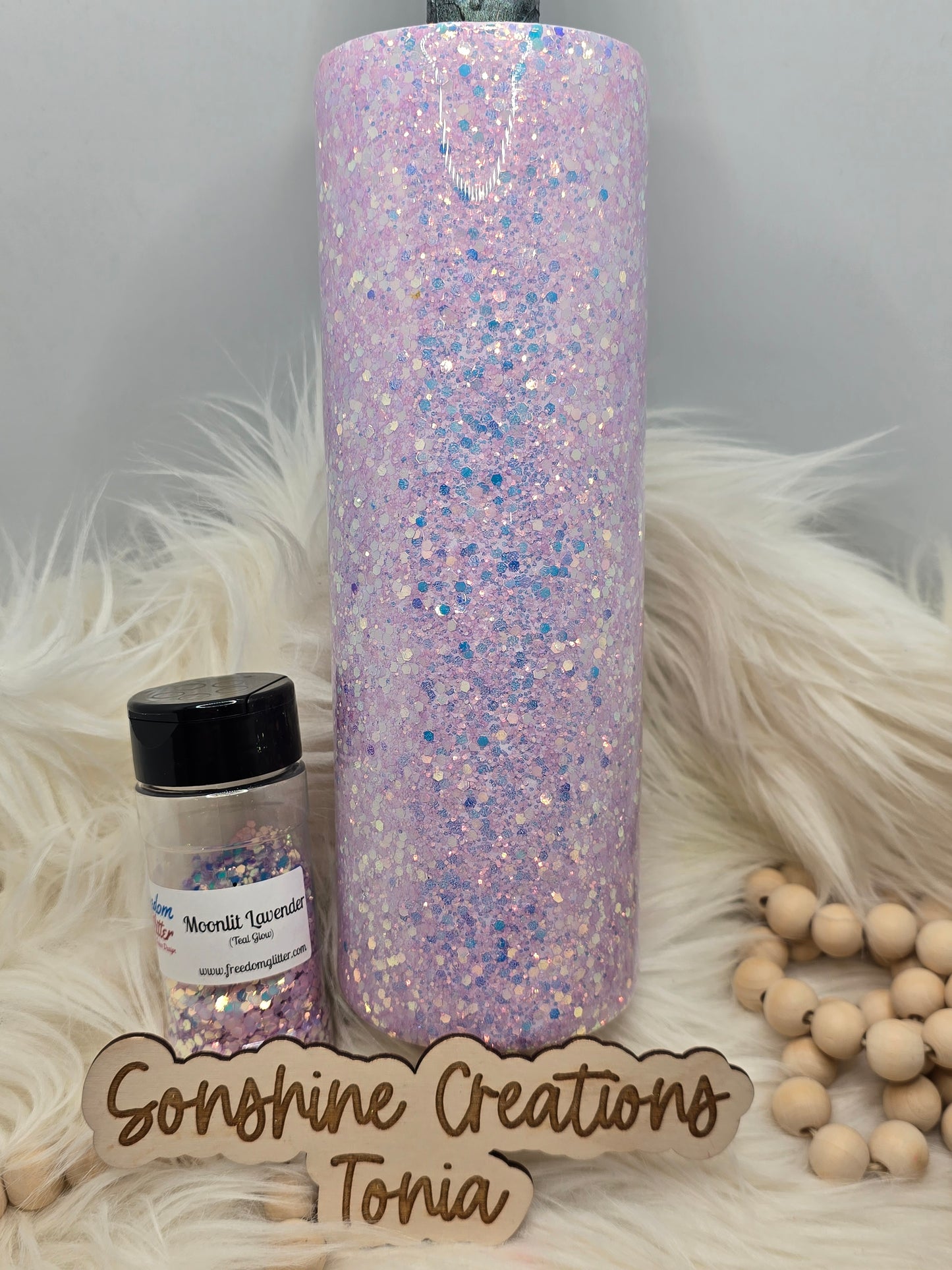 Live Hydrodipping base 12/19/25  10 am cst live- 30oz Skinny- Freedom Glitter- Moonlit Lavender (Teal Glow)