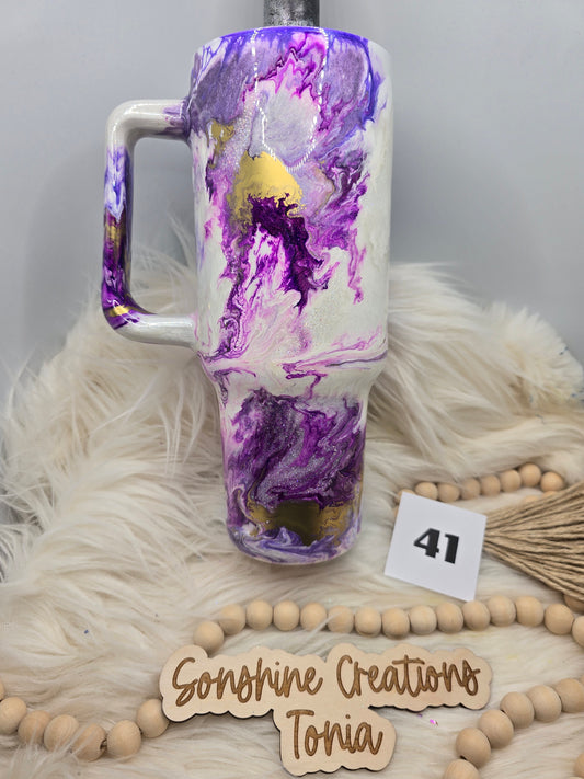#41 Live Sale 5/31/2026 - 40oz Handle- Purple Marble
