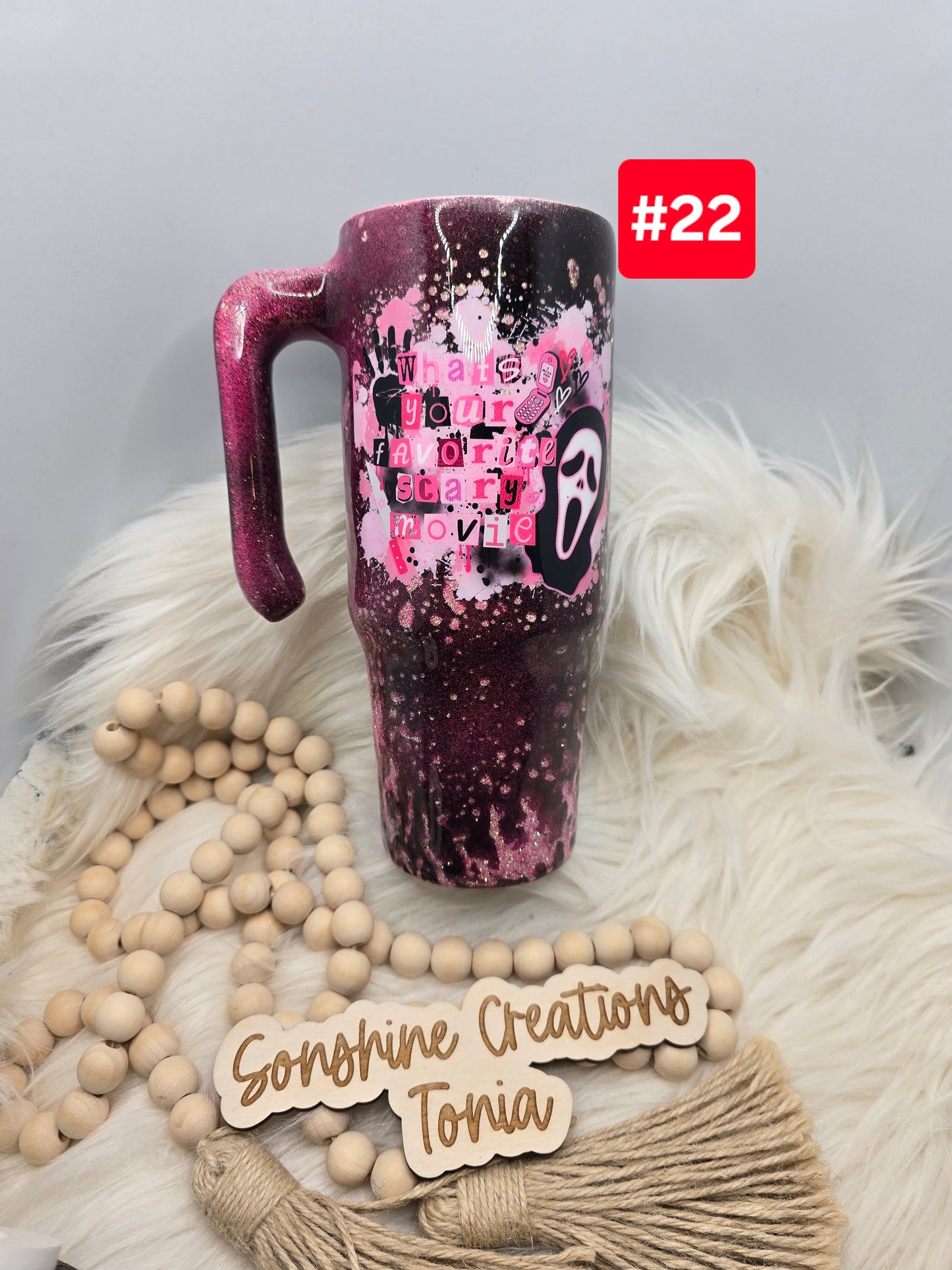 #22- Live Sale 07/13/2025 -  30oz Grippy- What's your favorite scary Movie"