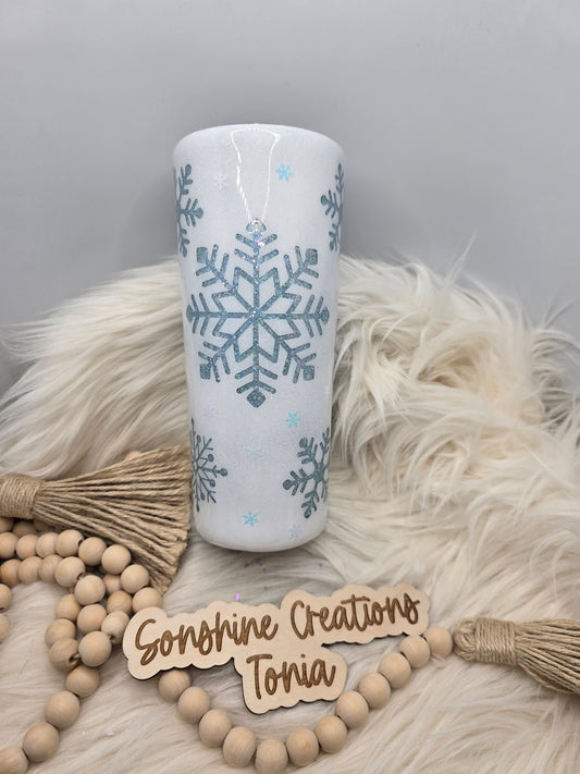 10/03/25 Tonia's Live Creations - 24oz Dual Flip - Snowflake Peakaboo
