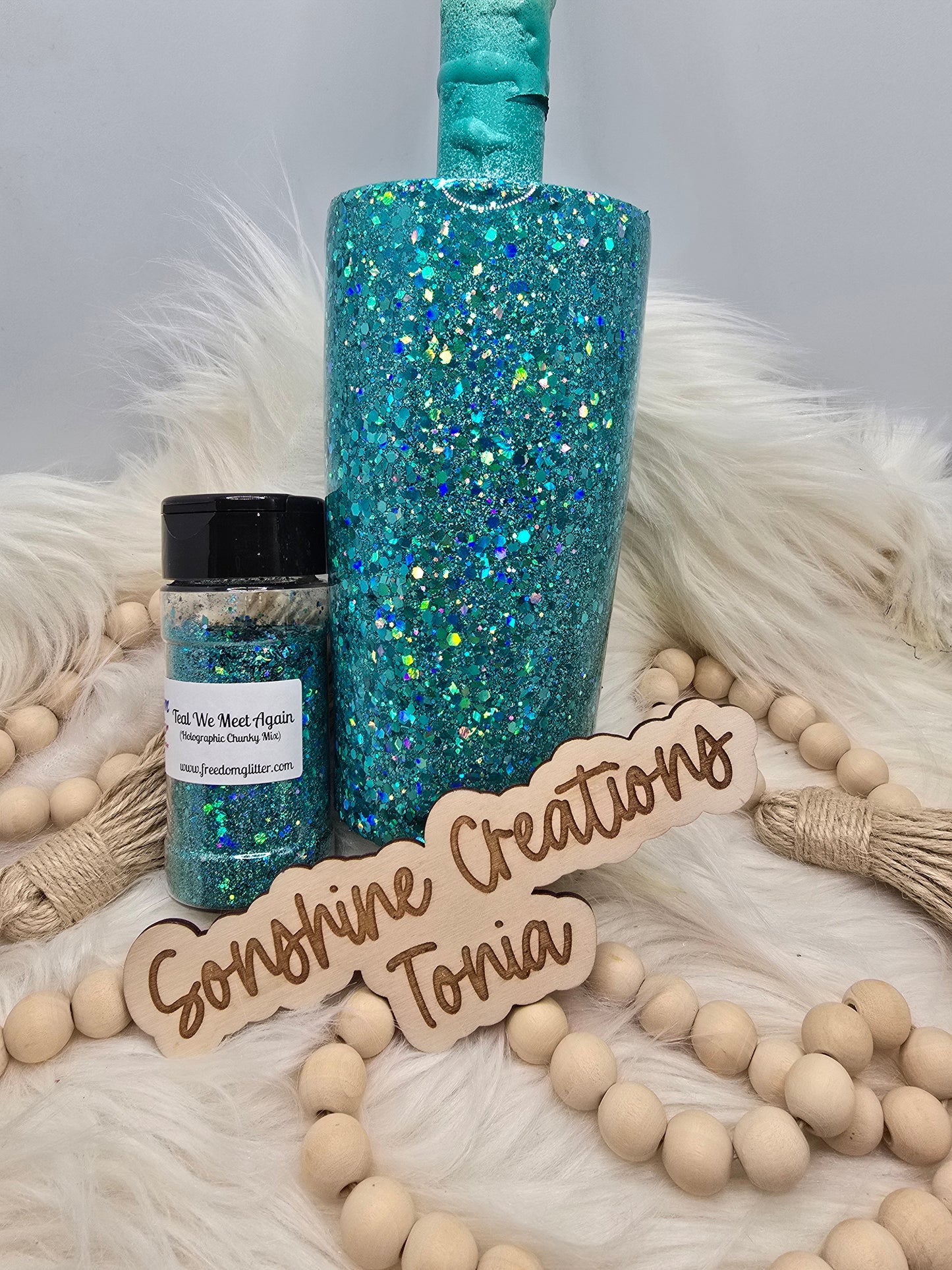 Live Hydrodipping base 3/03/26  7pm cst live- 4 in 1 can cooler- Freedom Glitter: Teal we meet again