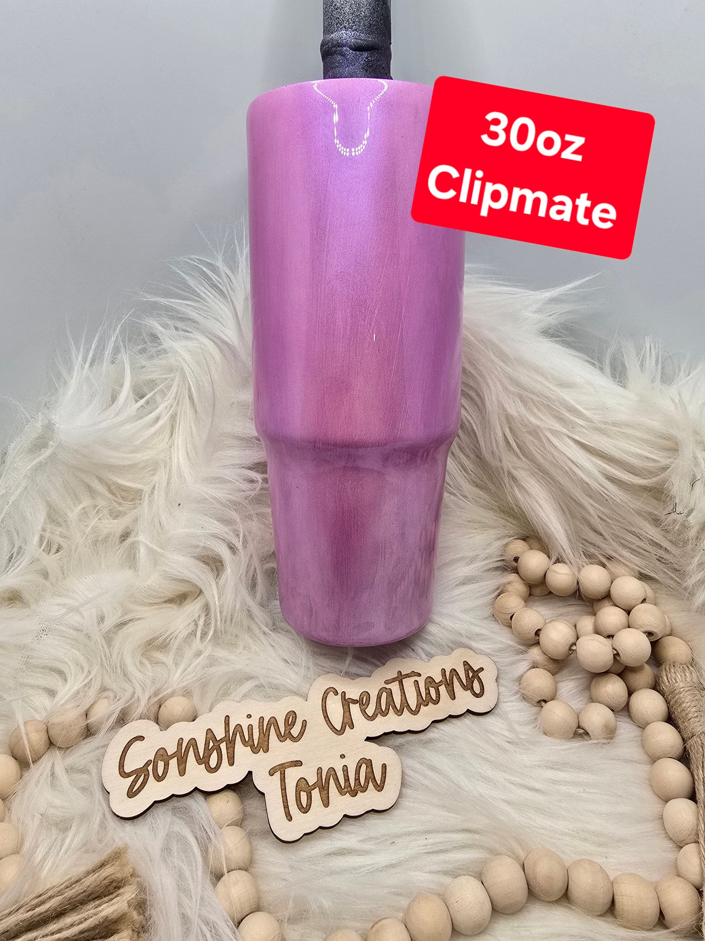 Live Hydrodipping base 12/30/25  7pm cst live- 30oz Clipmate- Red Rock- Purple/ red Mica