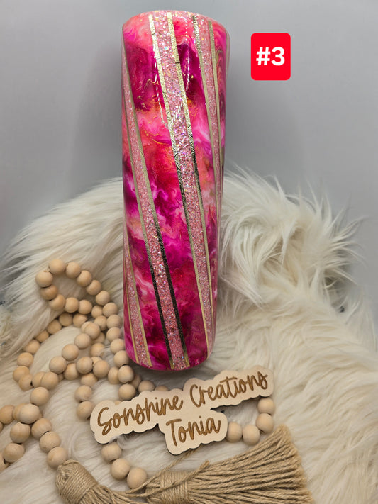 #3- Live Sale 07/13/2025 - 30oz Duo- Pink gold Twisted Chaos