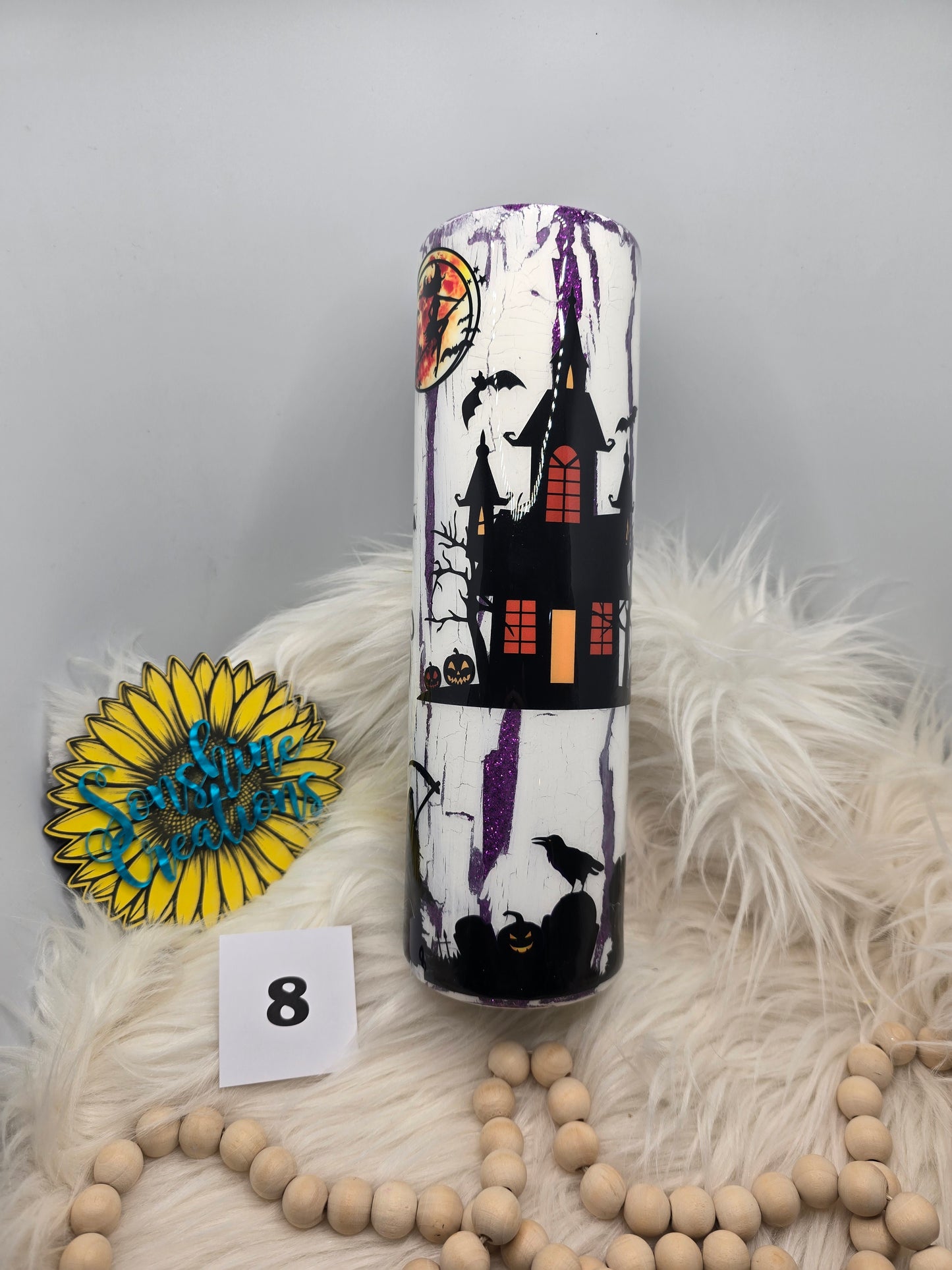 #8 - 35oz Skinny - Crackle Haunted House