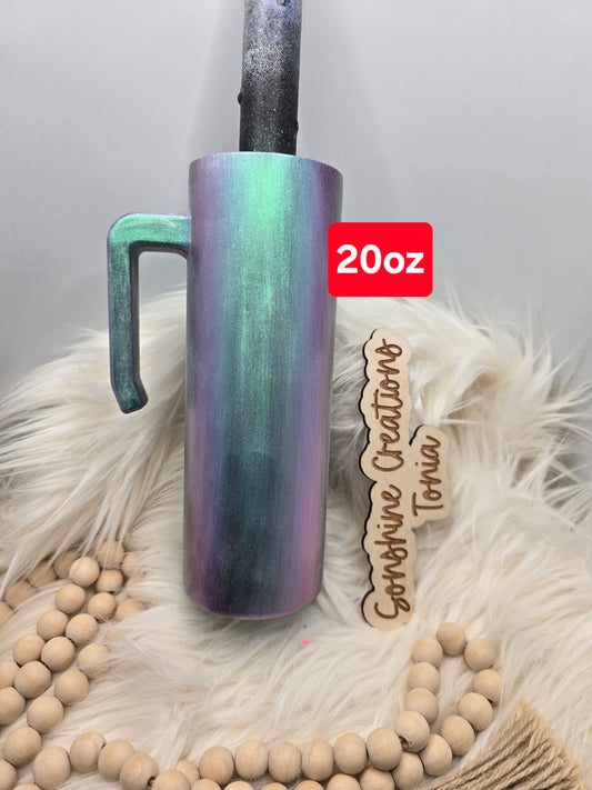 LIVE HYDRO DIP BASE 06/27/2025- 20oz Handle- Freedom mica: Comet
