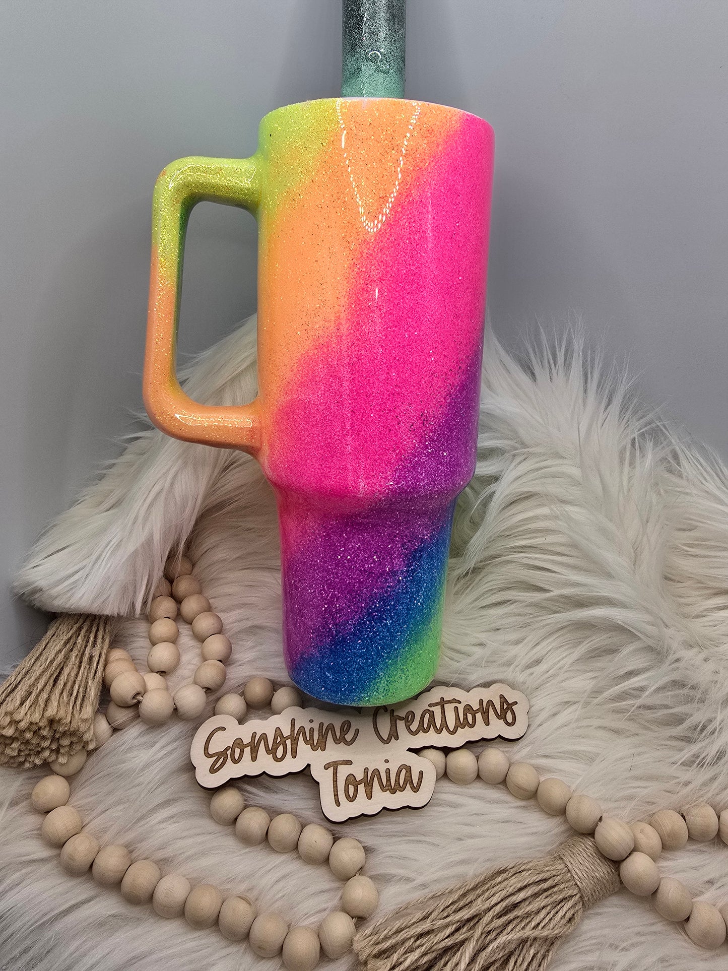 3/27/25 10am cst live- Custom Throwdown Thursday: 40oz Handle: Neon twist