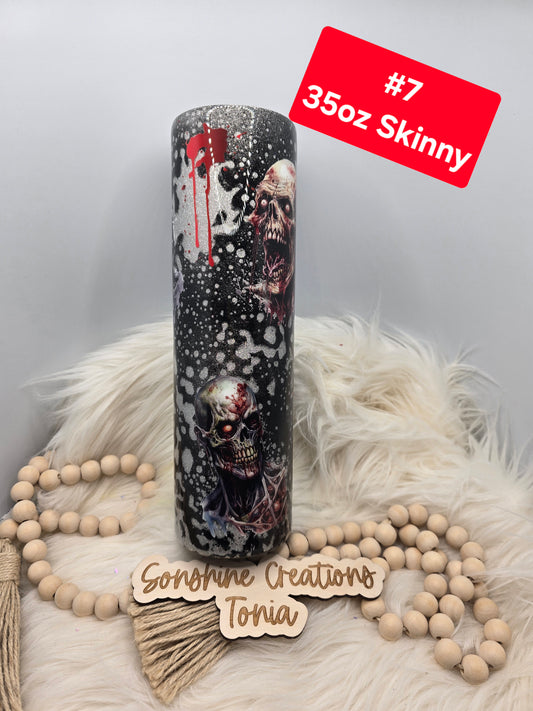 #7 Tonia's Live Creations - 35oz Skinny- Zombies powerwash