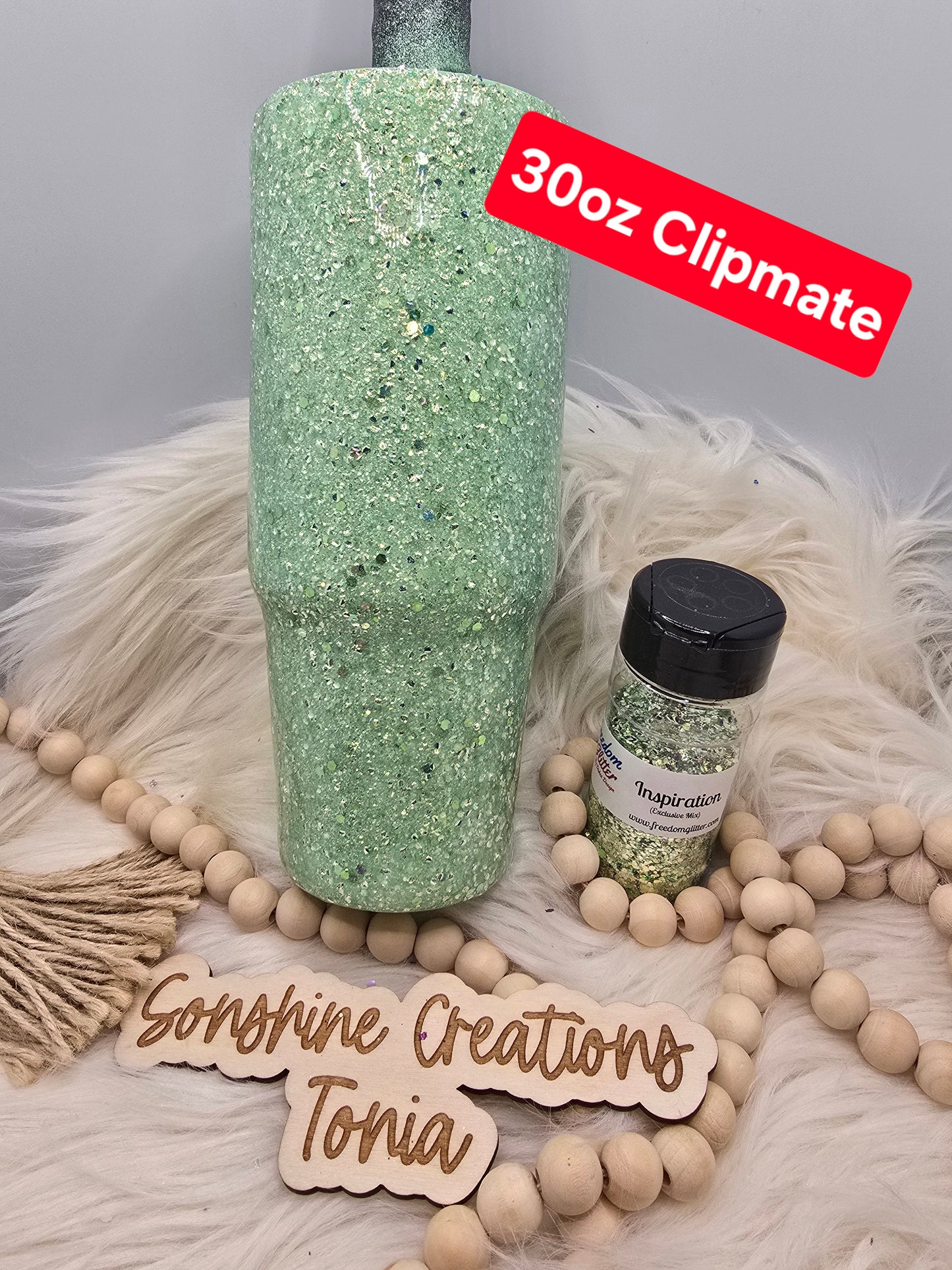Live Hydrodipping base 11/18/2025 10am cst live-30oz Clipmate- Freedom Glitter: Inspiration