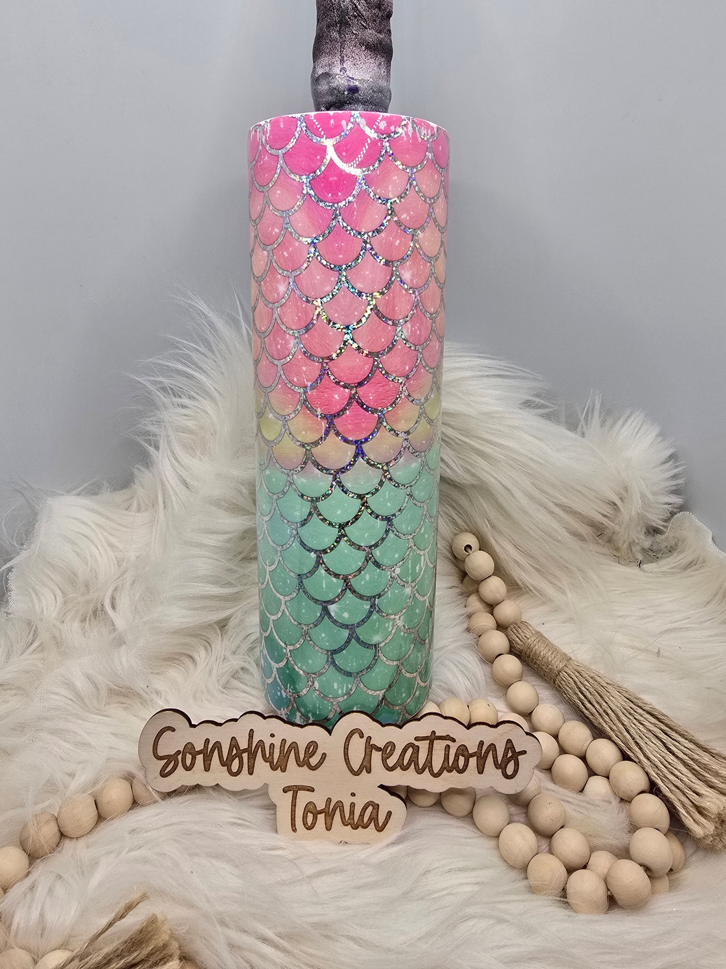 Live Hydrodipping base 2/12/26  10am cst live- 30oz Skinny- Mermaid Foil