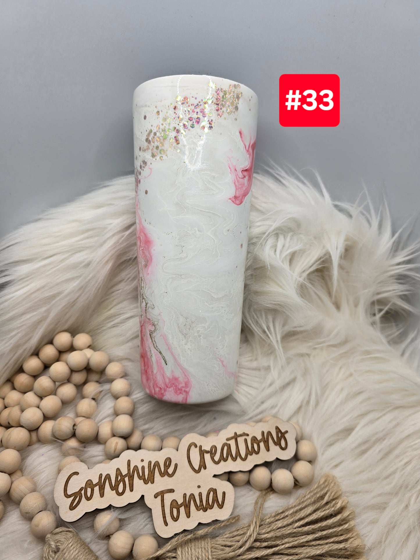 #33- Live Sale 07/13/2025 -  24oz Dual Flip- Pink elegance "Me? Sarcastic? Nah"