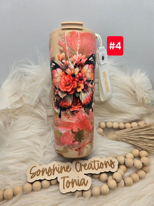 #04 Live Sale 5/03/2026 - 24oz Dual Flip- Coral Butterfly
