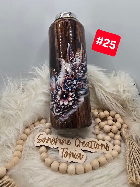 #25--Live Sale 12/07/2025 - 40oz Hydro Duo- Woodgrain Feather