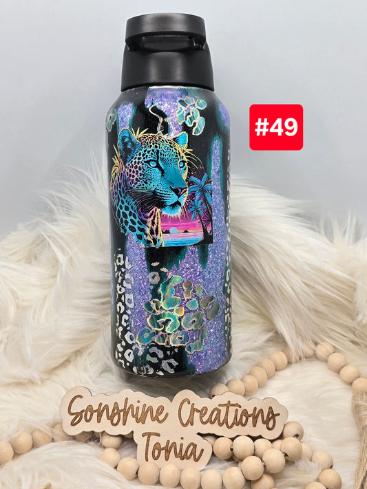 #49 Live Sale 2/01/2026 - 32oz Hydro - Leopard distressed