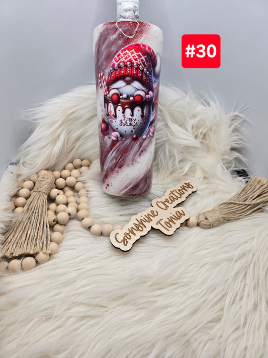 #30- Live Sale 09/14/2025 - 24 oz. Dual Flip: Gnome Candy Cane
