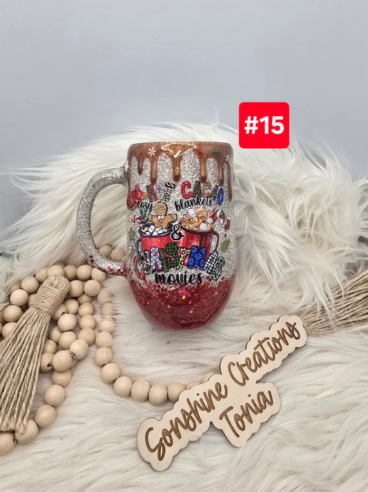 #15- Live Sale 09/14/2025 - 16 oz. Coffee Mug: Hot Cocoa & Movies Drip