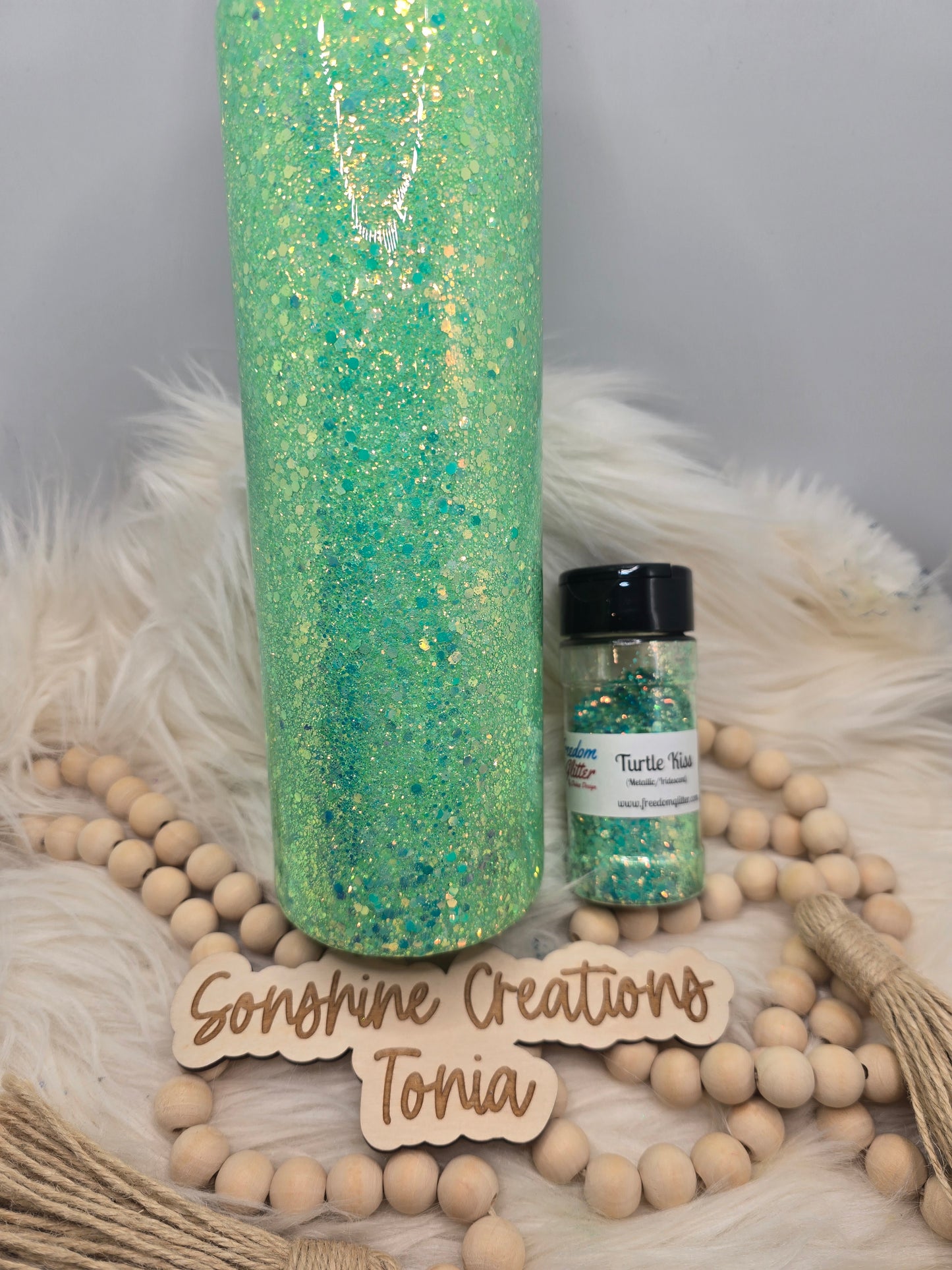 Live Hydrodipping base 6/30/26  7pm cst live- 30oz Skinny- Freedom Glitter: Turtle Kiss