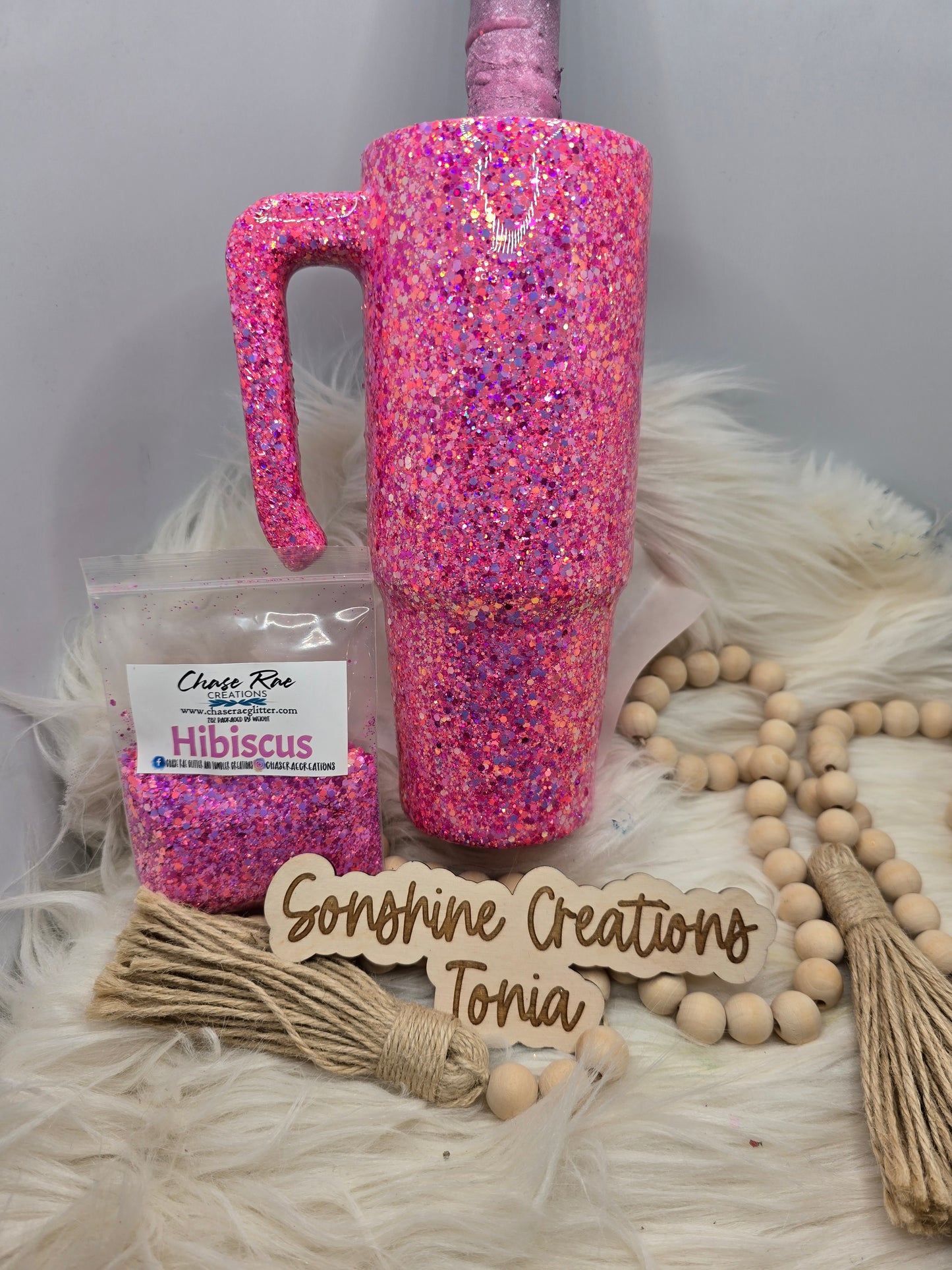 Live Hydrodipping base 6/16/26  7pm cst live- 30oz Grippy- Chase Rae: Hibiscus