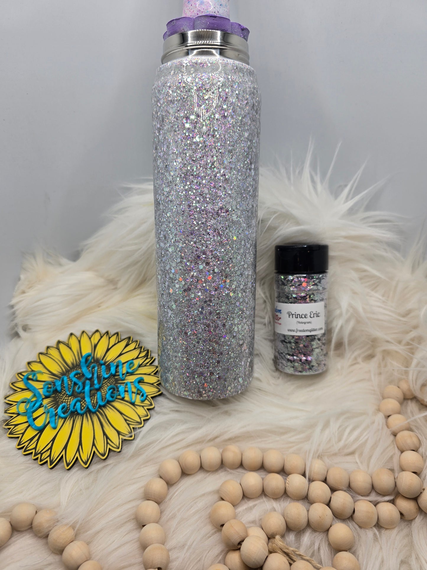 Live Hydrodipping base 9/03/26  11am cst- 25oz Hydro Duo - Freedom Glitter: Prince Eric