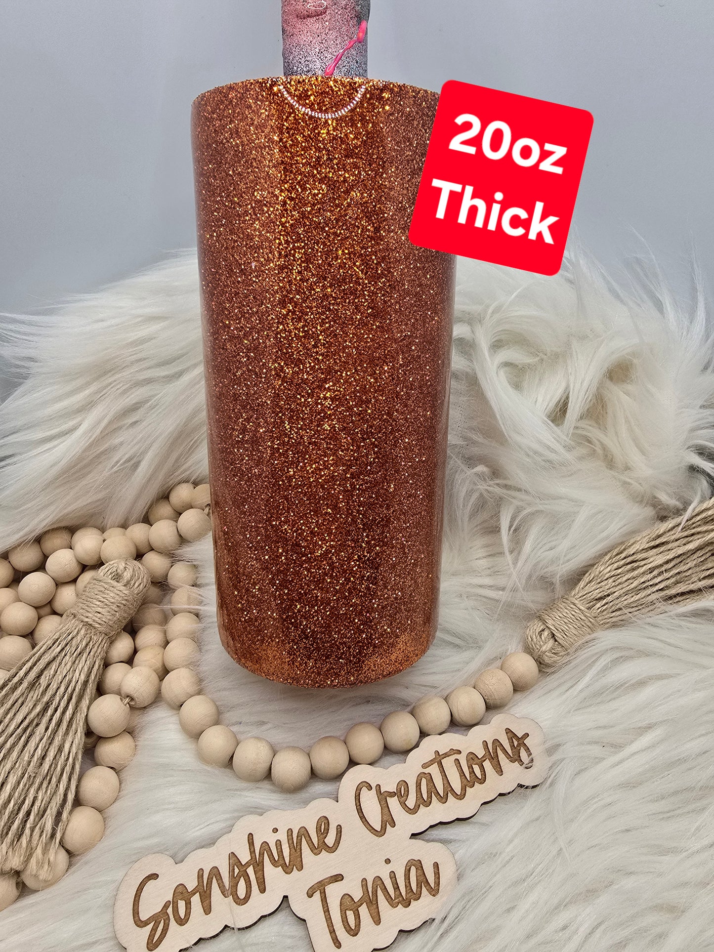 8/19/25 10am cst live- Custom Tuesday-  20oz Thick- Exclusive Orange Sapphire