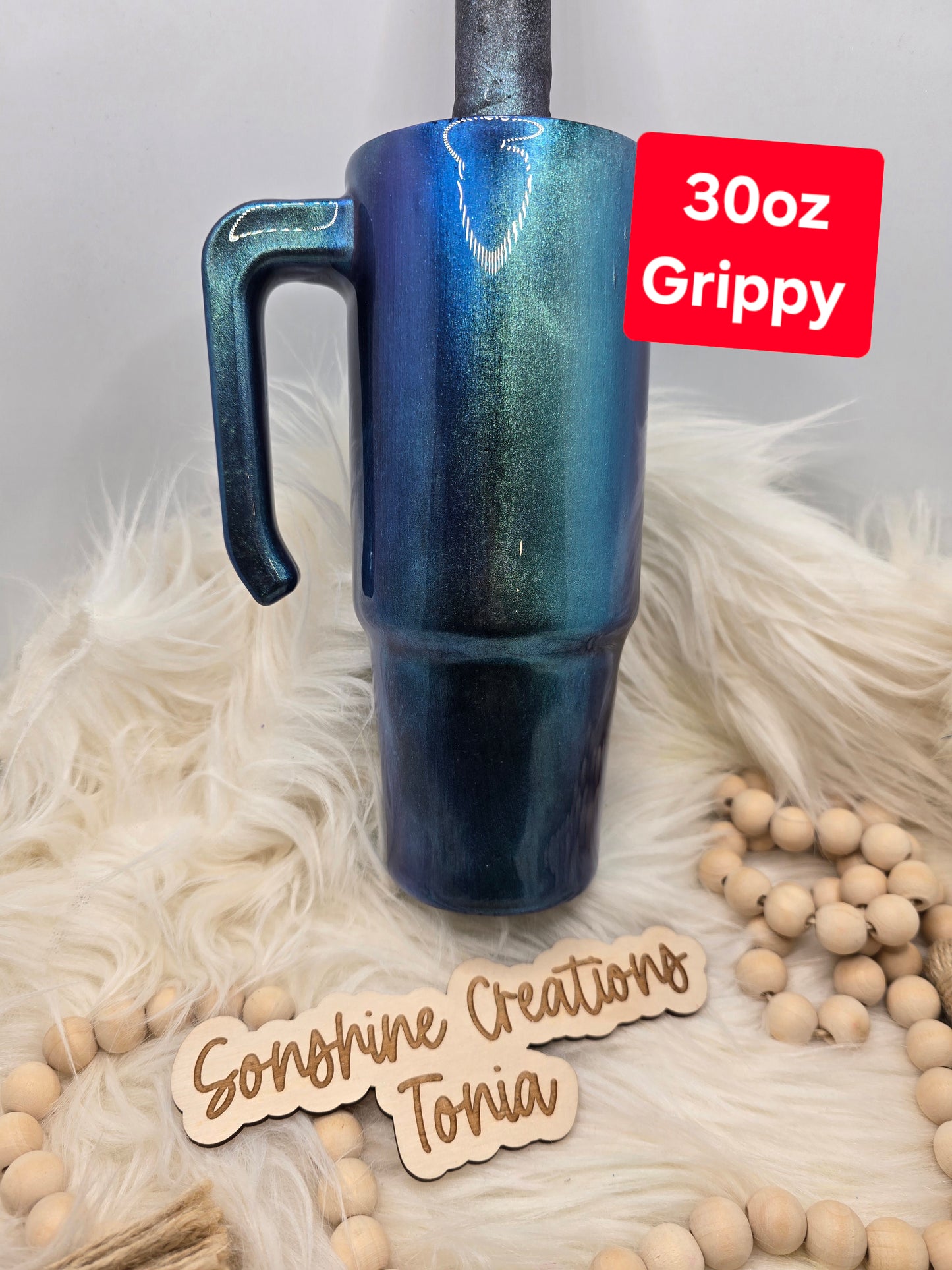 Live Hydrodipping base 12/30/25  7pm cst live- 30oz Grippy- Mica mixture