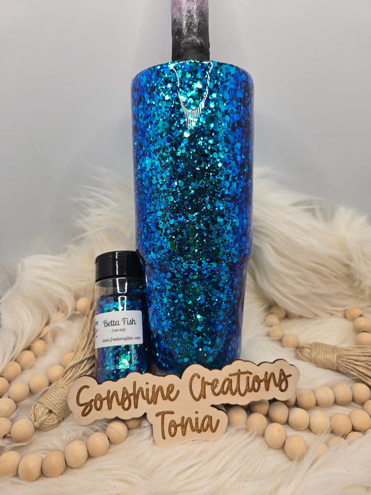 04/02/2026  10am cst live- Custom Thursday- 30oz Clipmate- Freedom Glitter: Beta Fish