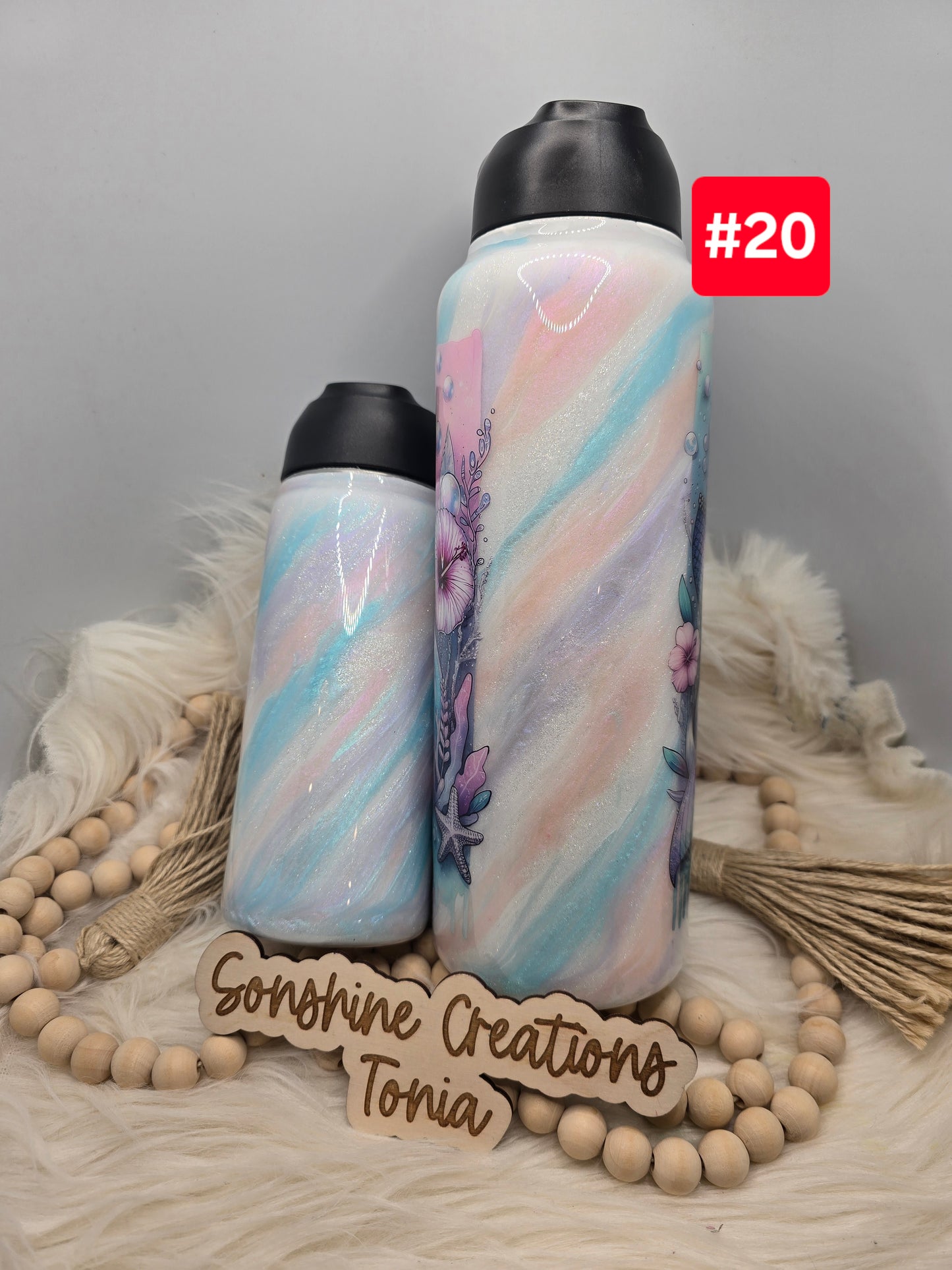 #20  Live Sale 3/15/2026 - 40oz Hydro duo and 18oz Hydro Duo set- Mermaid set